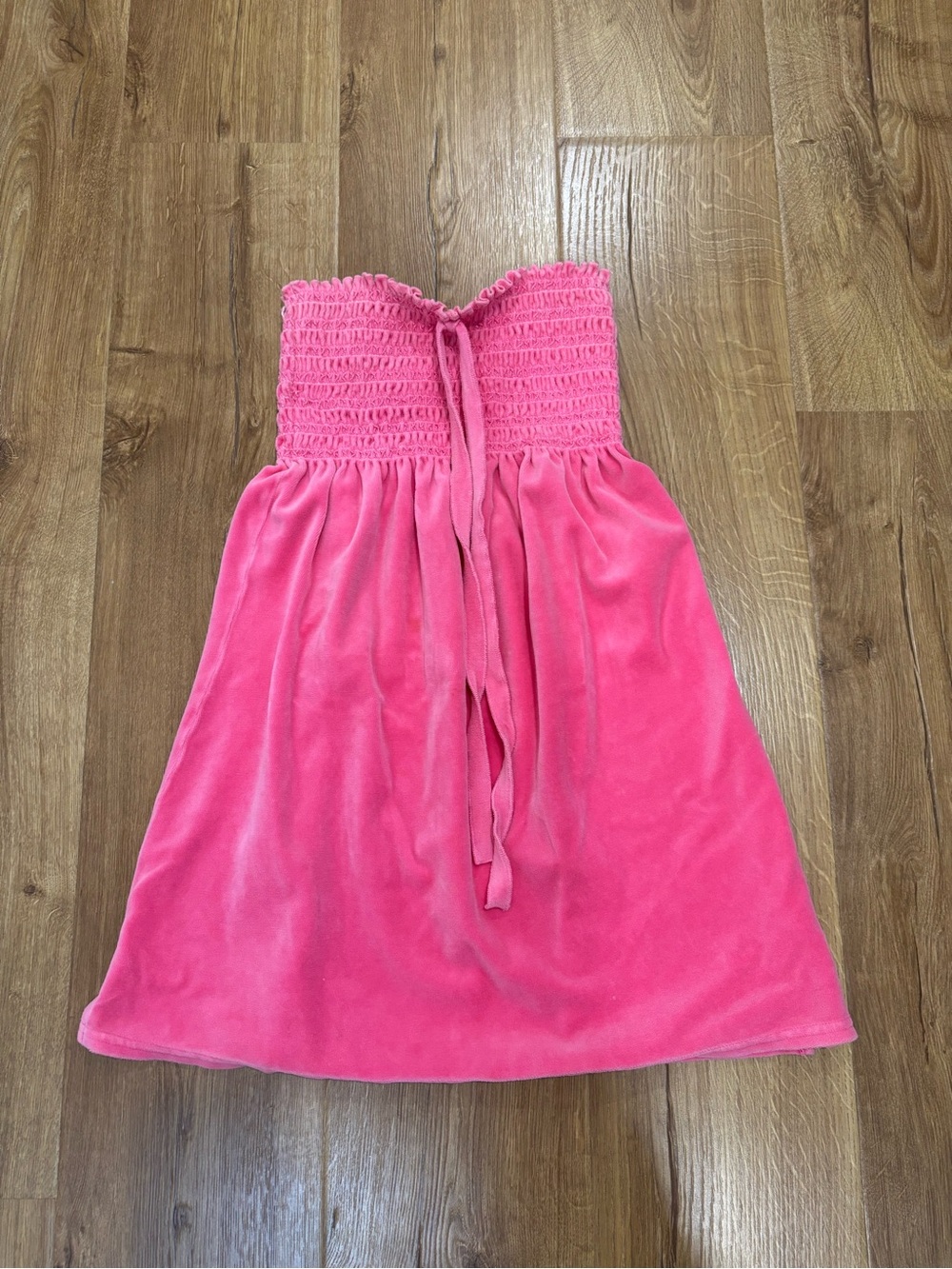Juicy Couture Velour Strapless Swim Coverup Y2K Barbie